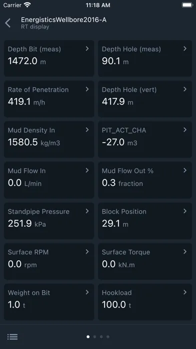 WellLink RT Mobile - QA スクリーンショット