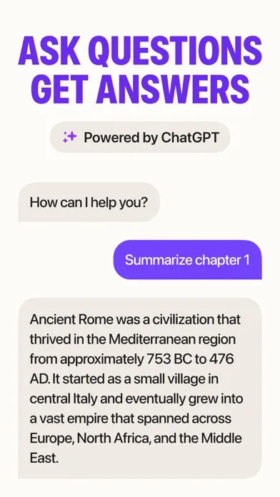Zrzuty ekranu ChatPDF AI - Chat with any Doc