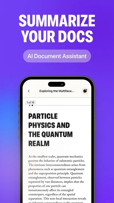 Zrzuty ekranu ChatPDF AI - Chat with any Doc