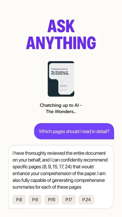 Zrzuty ekranu ChatPDF AI - Chat with any Doc
