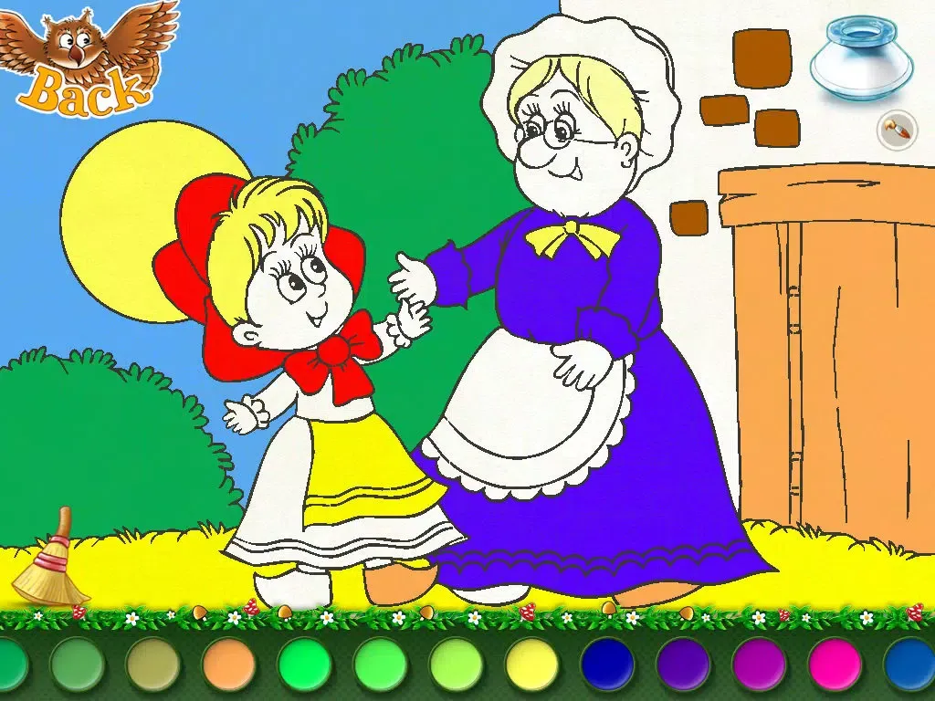 Puzzles 'N Coloring - Fairy Tales / LITE [tags:jigsaw puzzles,colouring pages,games for kids] iPad  Screenshots