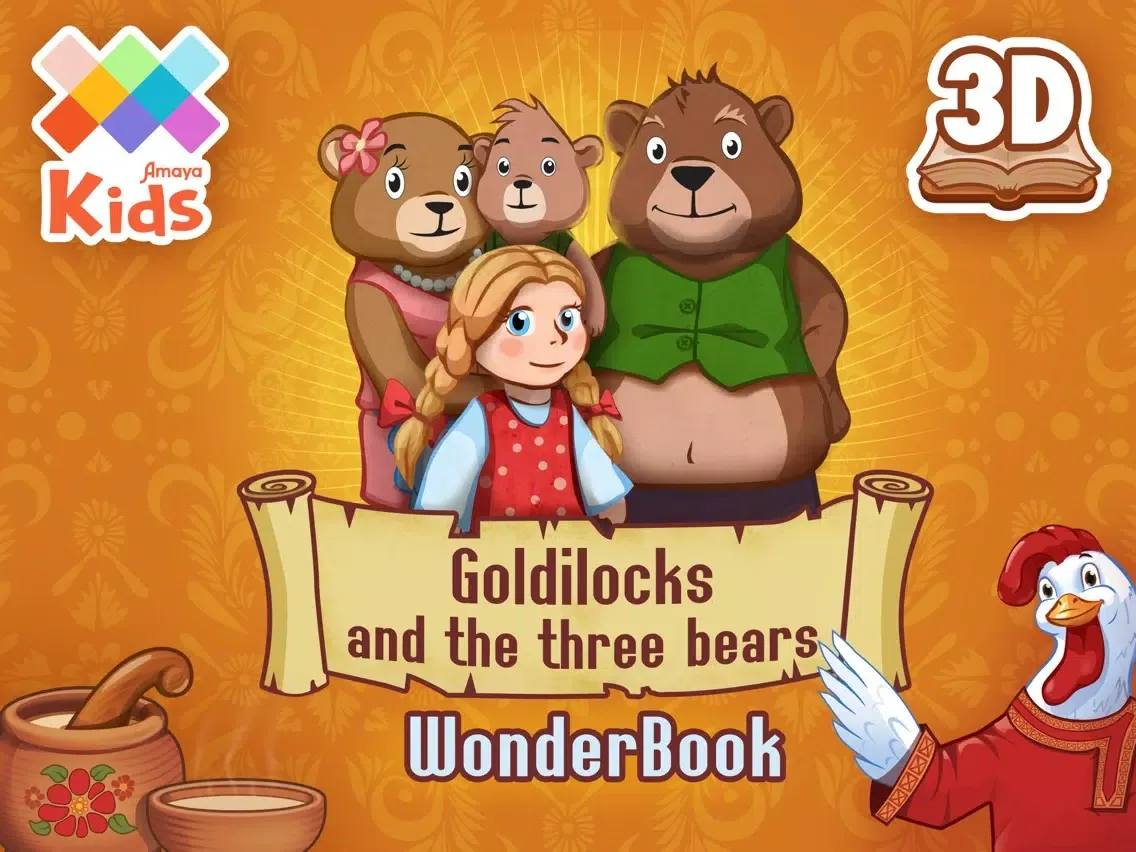 Goldilocks and the three bears: WonderBook. iPad Screenshots