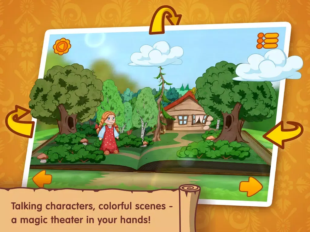 Goldilocks and the three bears: WonderBook. iPad Screenshots