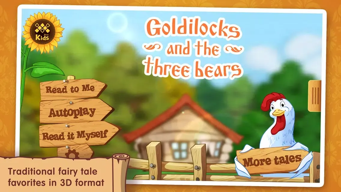 Goldilocks and the three bears: WonderBook. Screenshots
