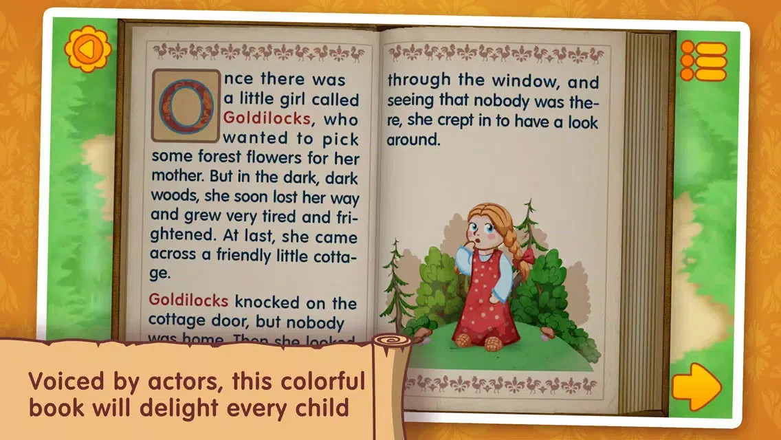 Goldilocks and the three bears: WonderBook. Screenshots