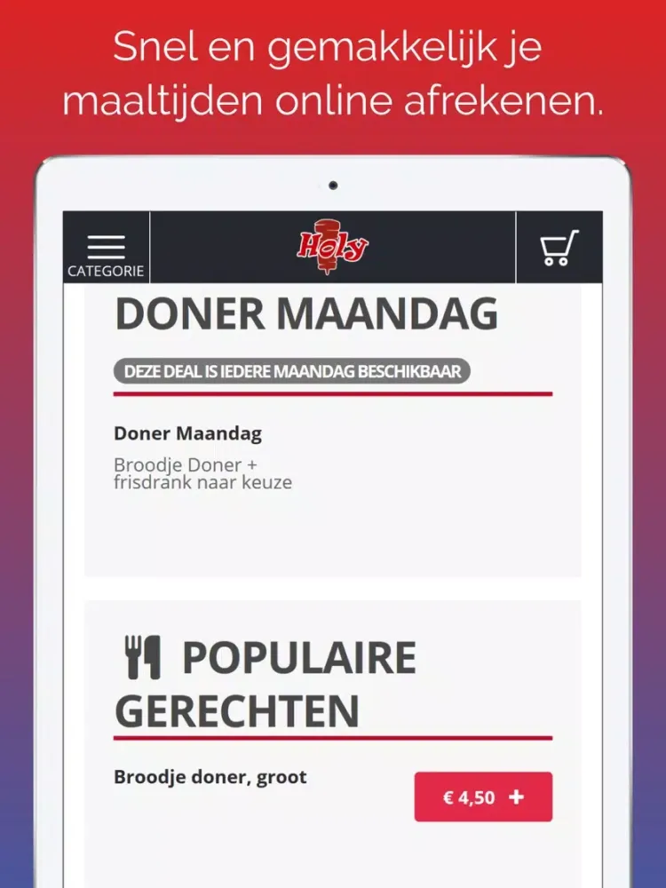 Ảnh chụp màn hình của Bakkerij Holy Vlaardingen iPad 