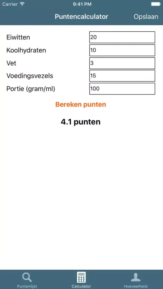 Puntenlijst سکرین شاٹس