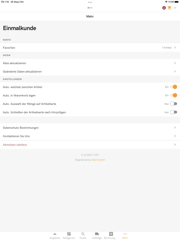 BAK Berlin Shop iPad  স্ক্রিনশট