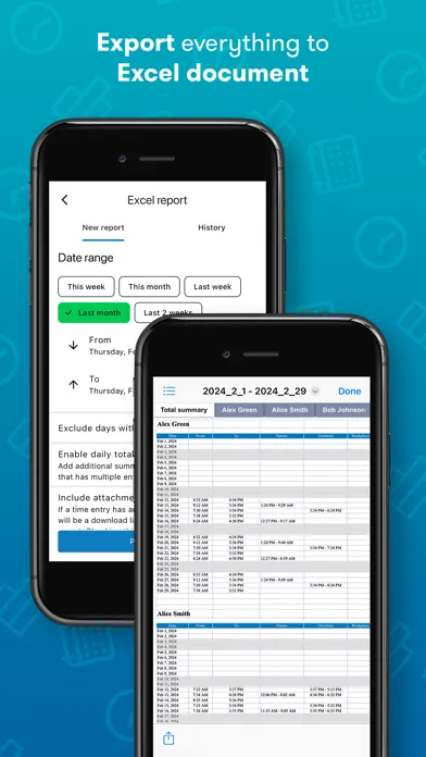 Timesheet: Work Hours Tracker স্ক্রিনশট