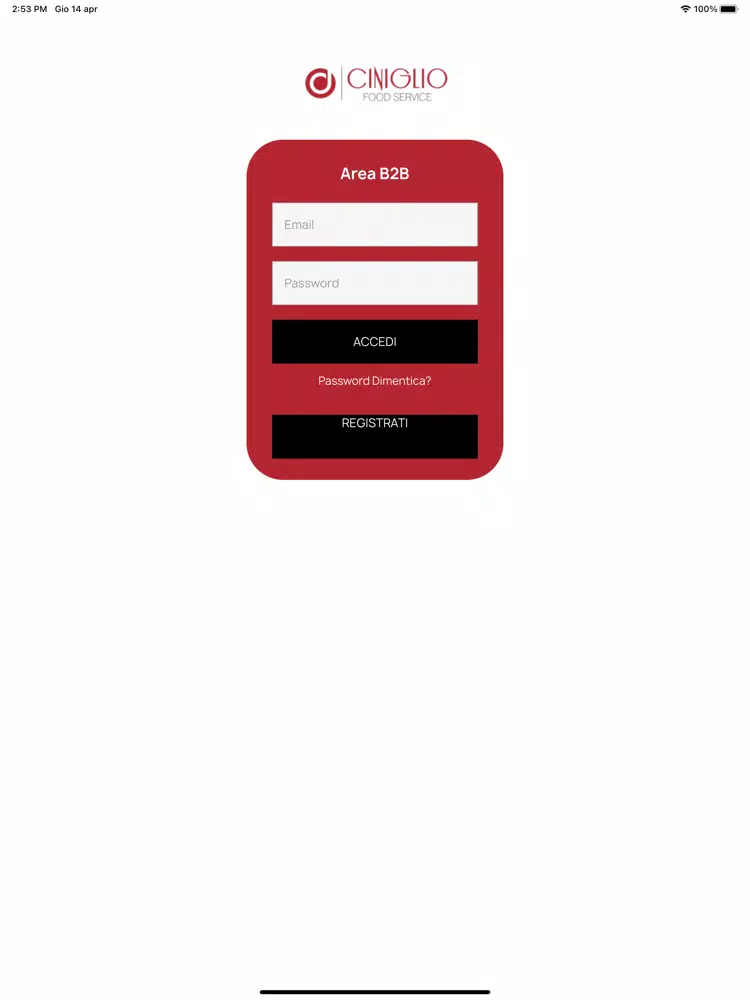 Ciniglio - Food Service iPad  سکرین شاٹس