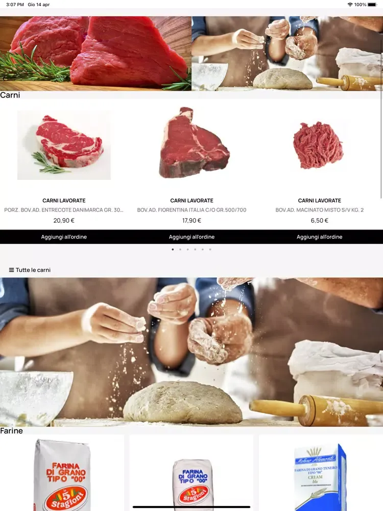 Ciniglio - Food Service iPad 应用截图