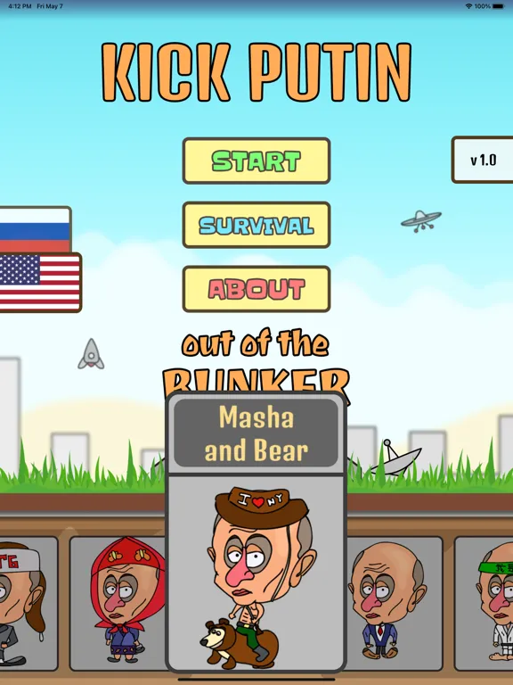 Kick Putin Out of The Bunker iPad 应用截图