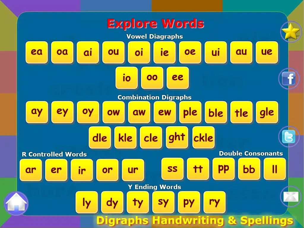 Capturas de tela do Digraphs Writing and Spelling For Preschooler Free iPad 