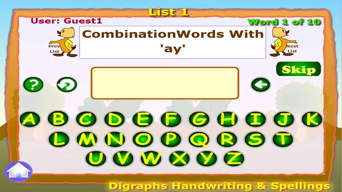 Capturas de tela do Digraphs Writing and Spelling For Preschooler Free