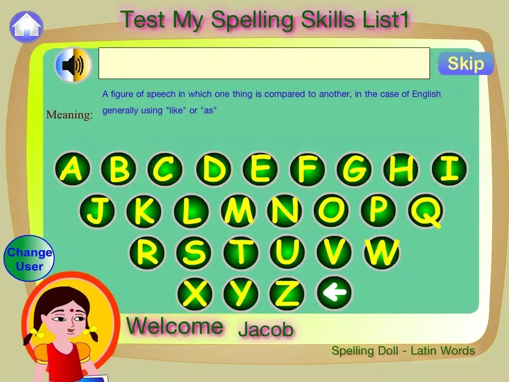 Spelling Doll English Words From Greek Vocabulary Quiz Grammar iPad  স্ক্রিনশট