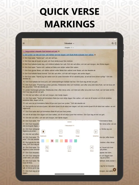 Capturas de pantalla de Swedish Bible, Svenska Pro iPad 