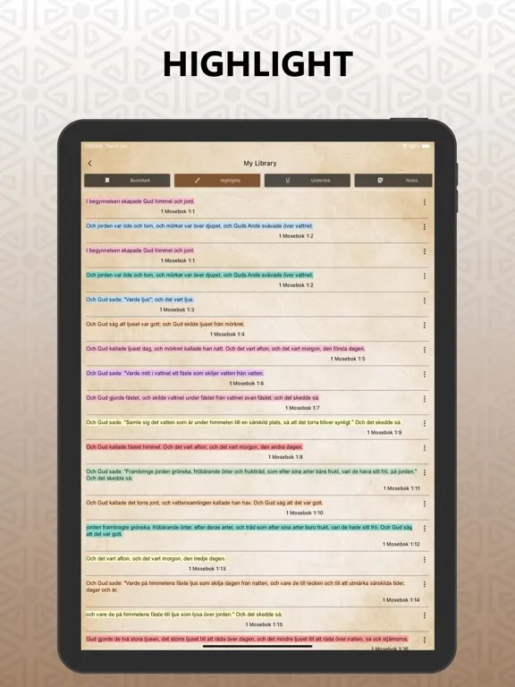 Capturas de pantalla de Swedish Bible, Svenska Pro iPad 