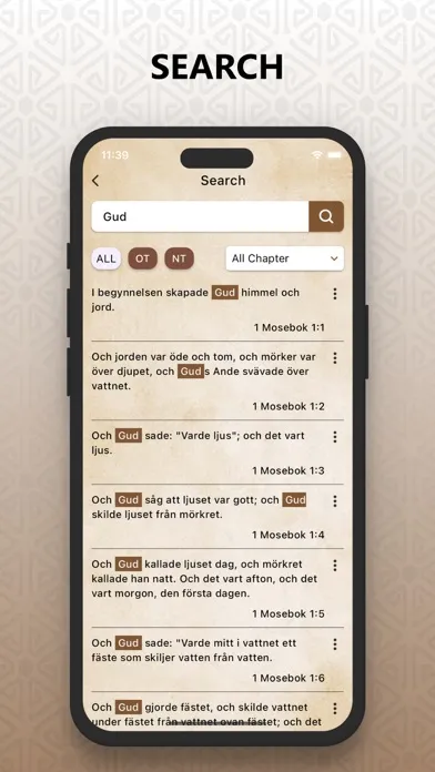 Capturas de pantalla de Swedish Bible, Svenska Pro