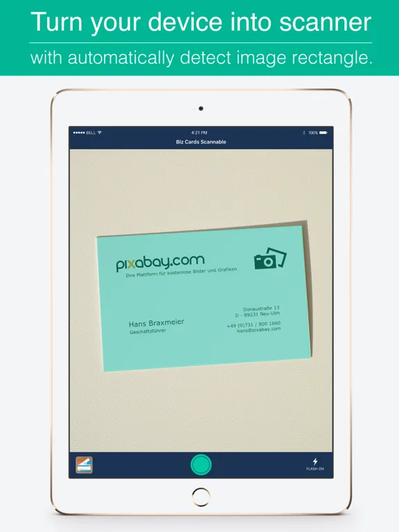 Biz Cards Scannable - Business Card Scanner Free & Receipt Organizer + OCR Scanning iPad Screenshots