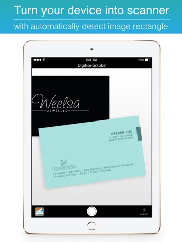 Ảnh chụp màn hình của Digitise Grabber Book Keeping Scanner iPad 