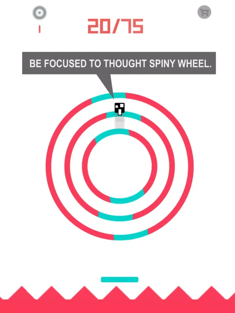 Capturas de pantalla de A Rushing Spinny Circle Free Dodge Shape Spike.s & Tapping games iPad 