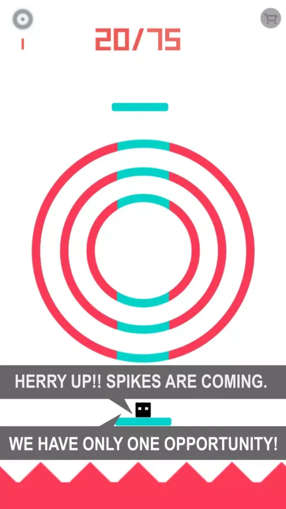Capturas de pantalla de A Rushing Spinny Circle Free Dodge Shape Spike.s & Tapping games