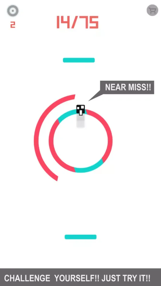 Capturas de pantalla de A Rushing Spinny Circle Free Dodge Shape Spike.s & Tapping games