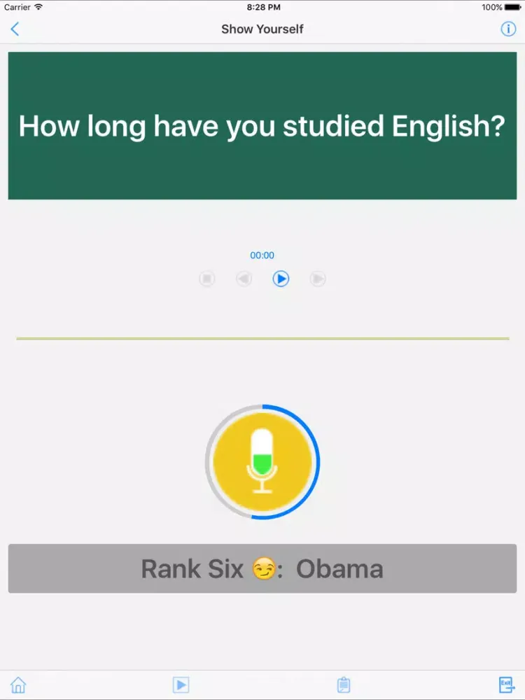 Englishow - Learn to Listen and Speak English iPad  Screenshots