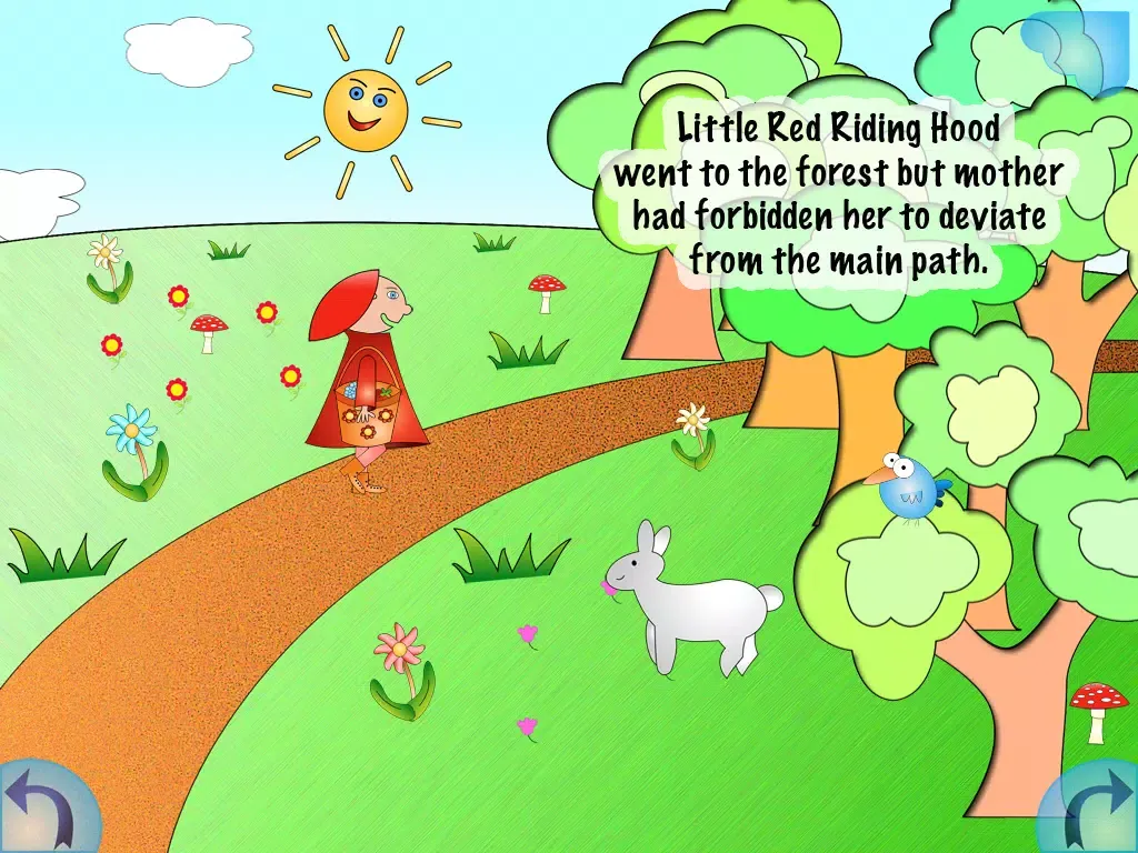 Captures d'écran de Little Red Riding Hood * Multi-lingual Stories Lite iPad 