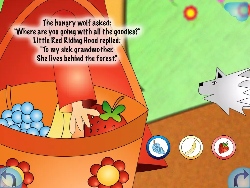 Captures d'écran de Little Red Riding Hood * Multi-lingual Stories Lite iPad 