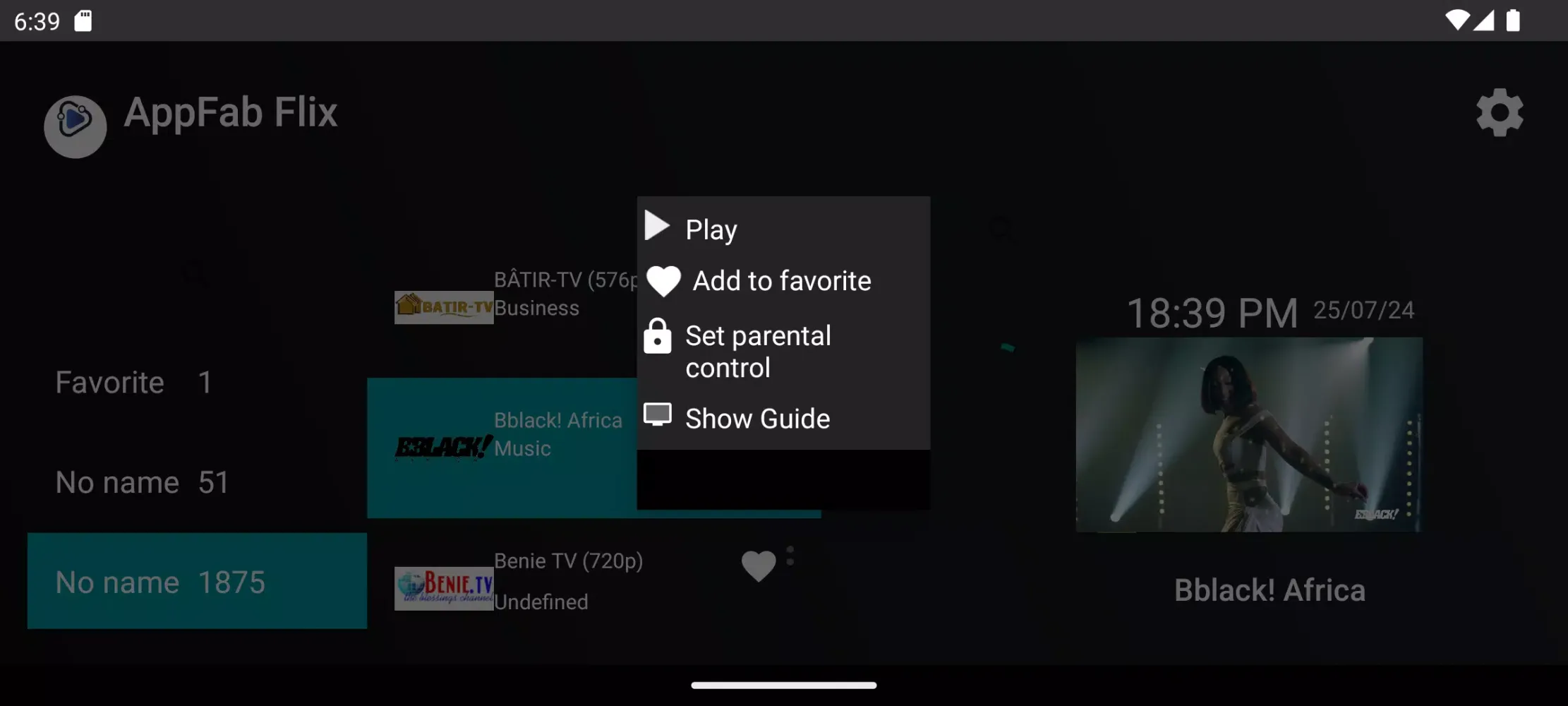 Capturas de tela do Appfab Flix