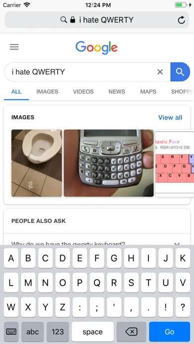 Capturas de tela do ABCDEF Keyboard: Custom layout