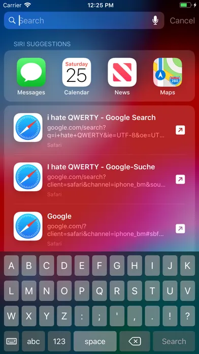 Capturas de tela do ABCDEF Keyboard: Custom layout