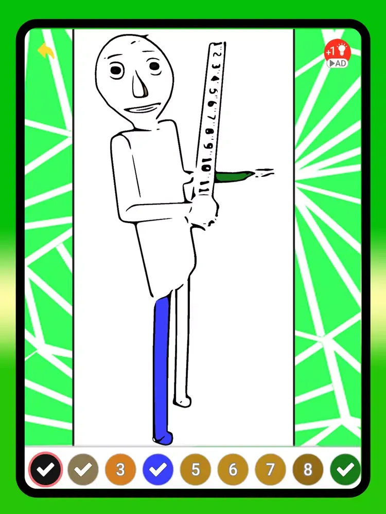 Happy baldi : Coloring Mod ! iPad 應用截圖