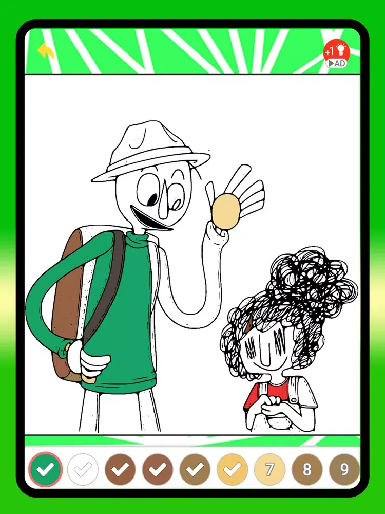 Happy baldi : Coloring Mod ! iPad 應用截圖