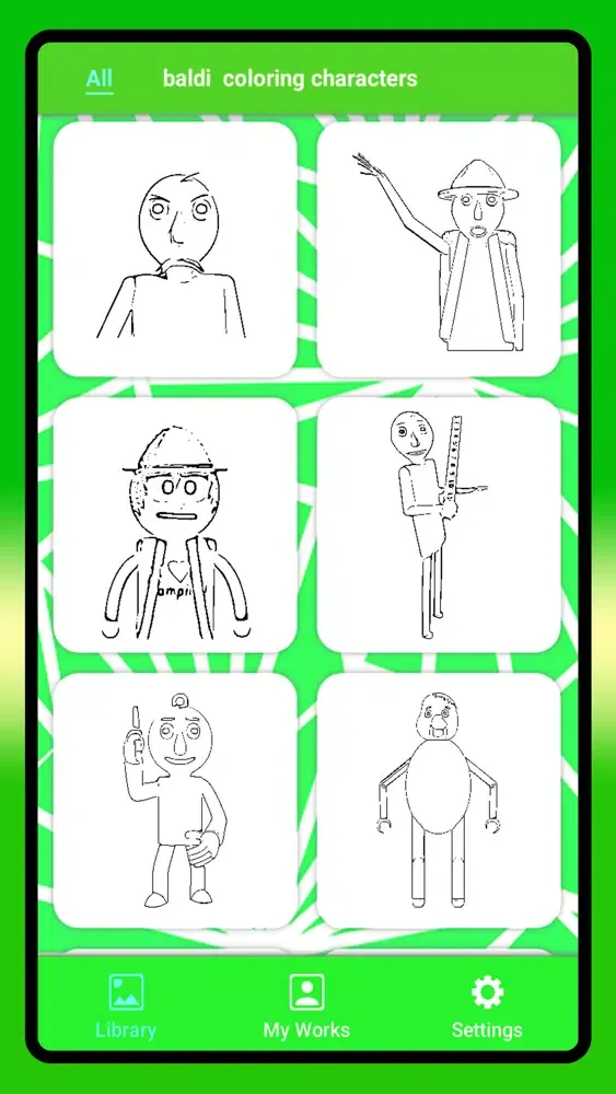 Happy baldi : Coloring Mod !應用截圖