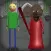 Red Granny and Green Baldi 2