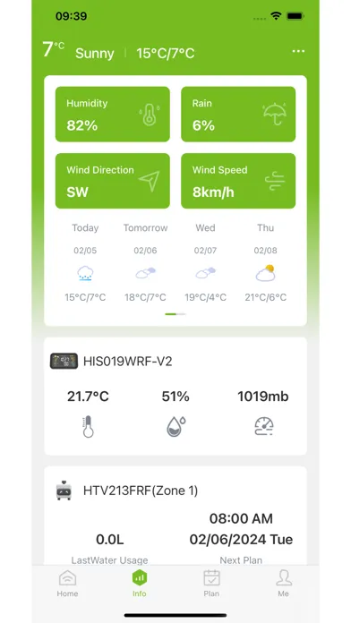 Captures d'écran de RainPoint-Smart+