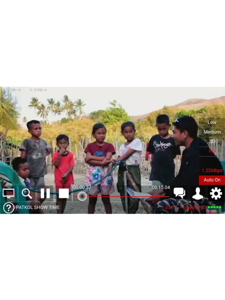 Tangkapan layar Buru TV iPad 