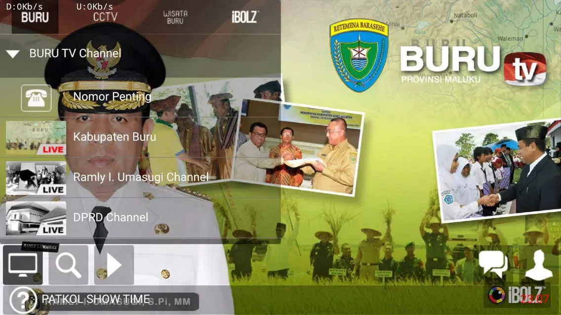 Tangkapan layar Buru TV