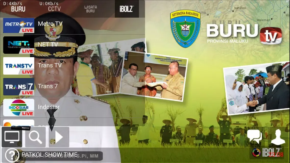 Tangkapan layar Buru TV