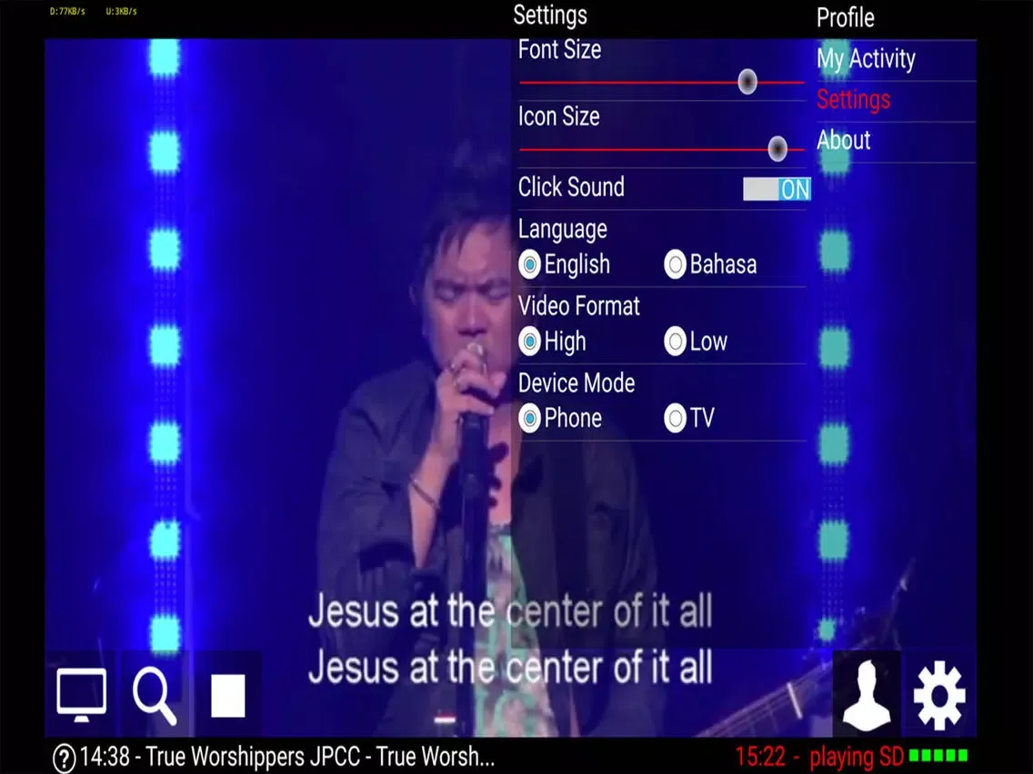 Chosen TV iPad  Screenshots
