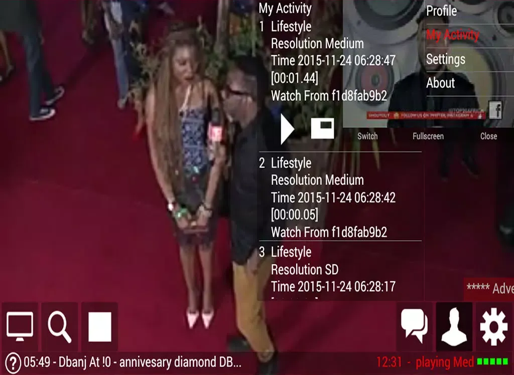MyDiamondTV iPad  Screenshots