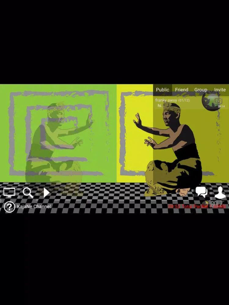 Tangkapan layar KajaNe TV iPad 