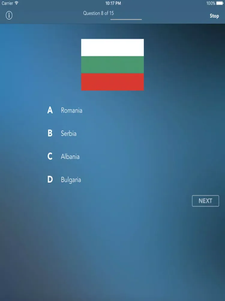 Geo- Flags and Capitals Quiz iPad 應用截圖