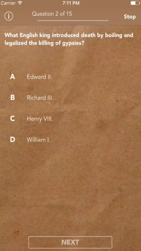 History Quiz - Trivia Game Screenshots