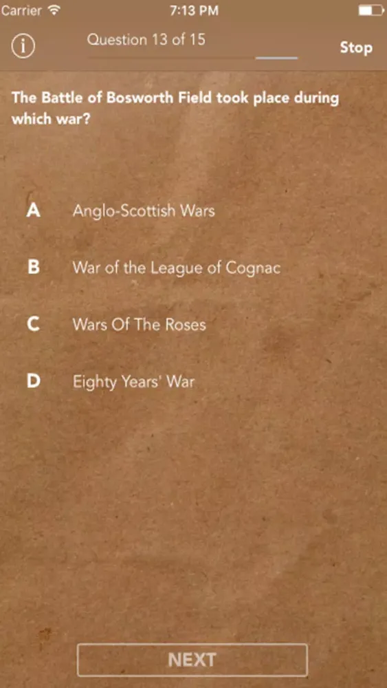 History Quiz - Trivia Game Screenshots