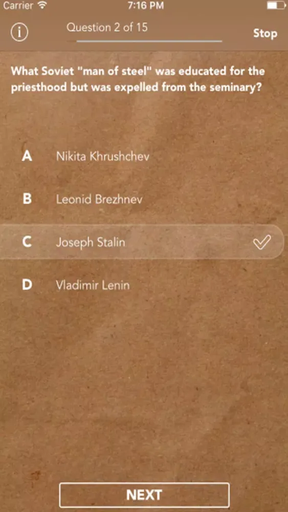 History Quiz - Trivia Game Screenshots