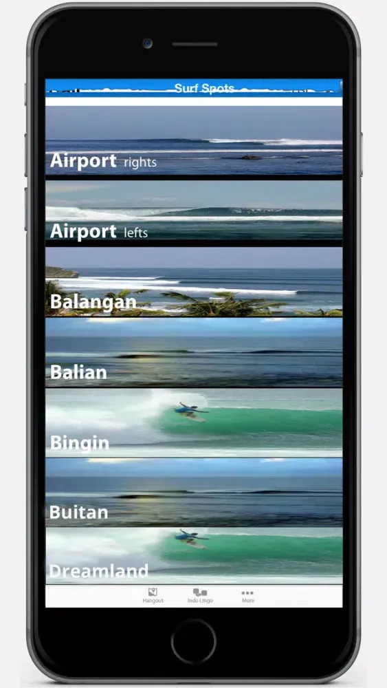 Ảnh chụp màn hình của Bali Surf Guide Lite
