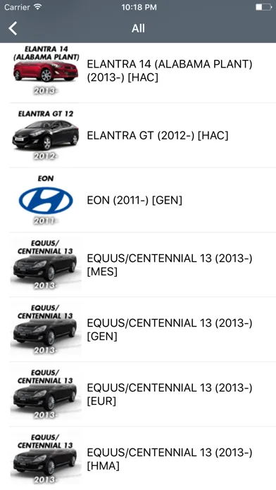 صور Hyundai Car Parts - ETK Parts Diagrams